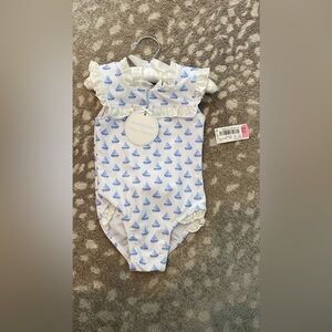 The Broke Brooke x Edgehill collection sailboat swim